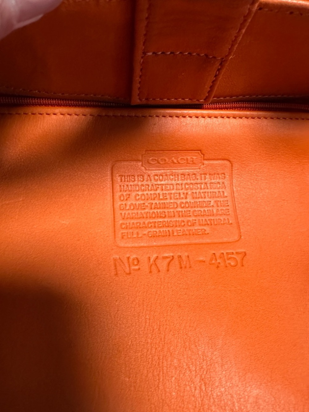 Coach Soho Buckle Tote Bag, Orang model #4157 - Picture 5 of 7